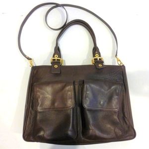 Wilson Leather Brown 2-Way Organizer Crossbody